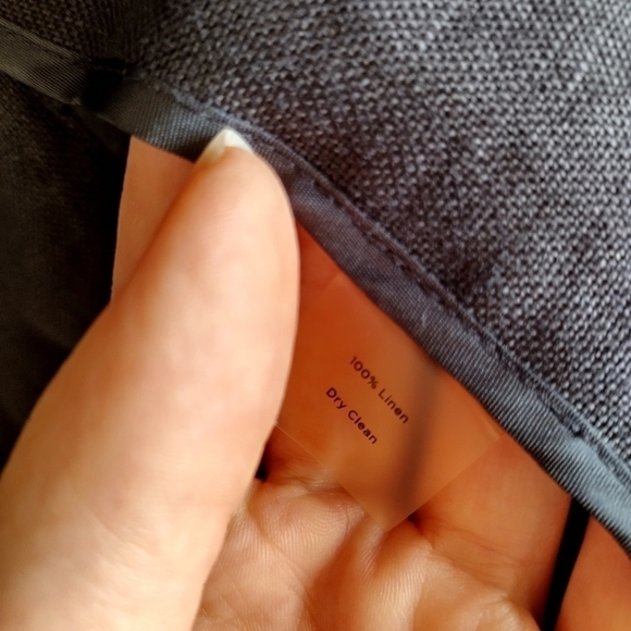 Talbots open pure Irish linen blazer black sz Xl - Picture 2 of 9